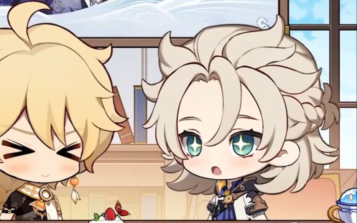 阿贝多英配cvkhoi好可爱啊!| 原神英文版2.3版本前瞻直播整活片段