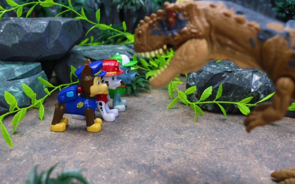 汪汪队立大功:狗狗们勇斗霸王龙,来看它们是怎样打败霸王龙的!