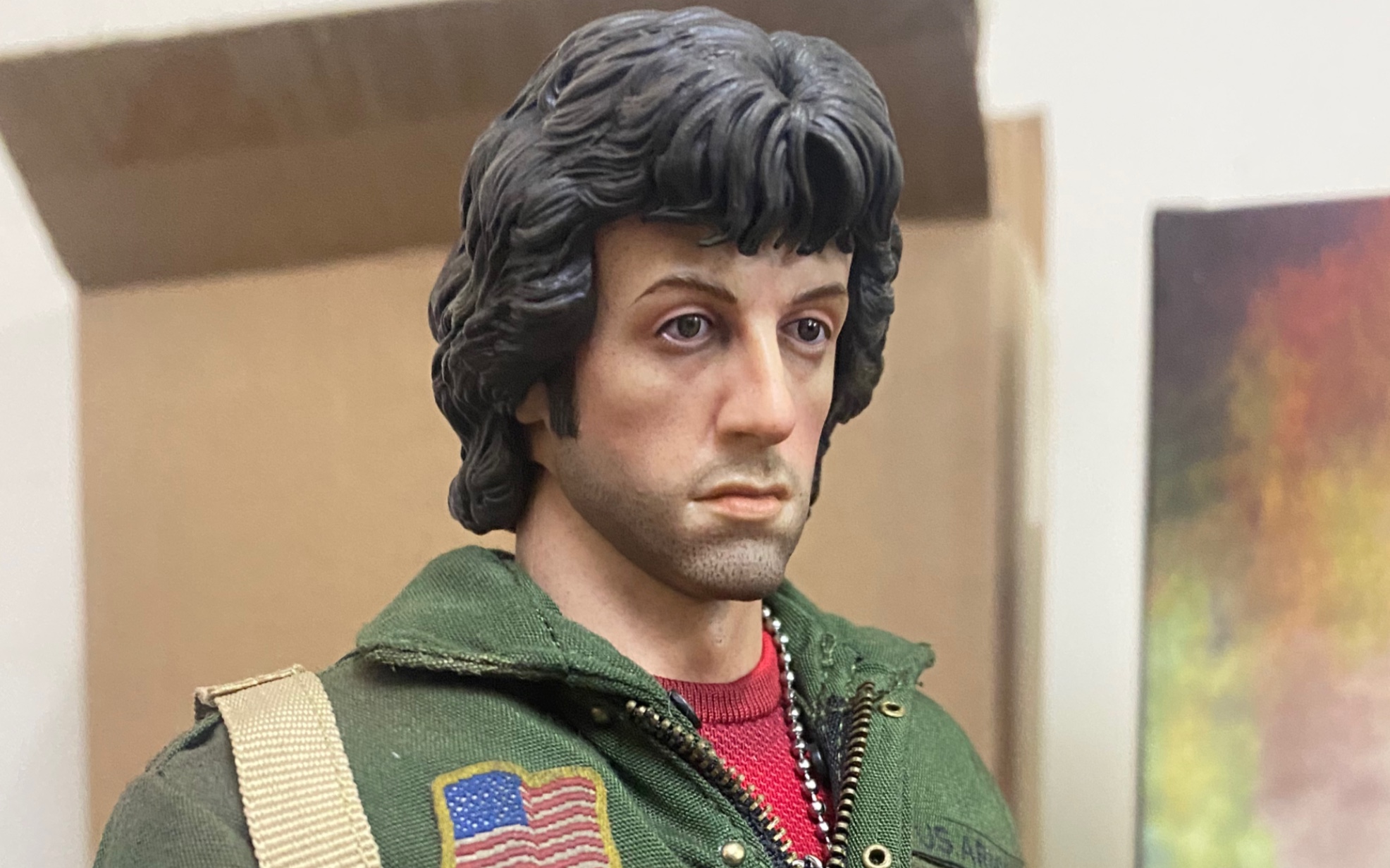 [图]尝鲜开箱测评 Sly Stallone shop 西尔维.史泰龙商店1/6 First Blood - Rambo 兰博 第一滴血 可动人偶 刚刚入手分享体验感