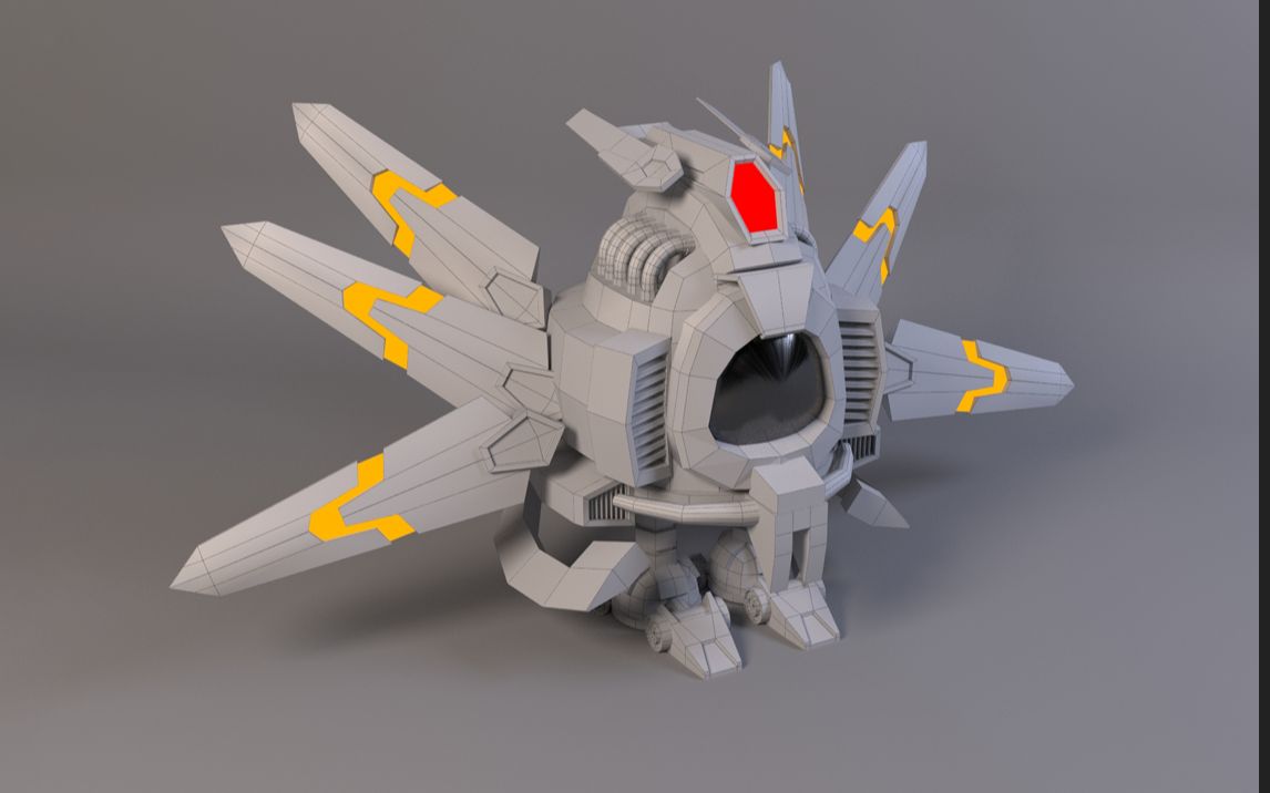 3dmax建模教程,赛尔号贾斯汀站长模型制作,今天教你硬表面机甲类建模