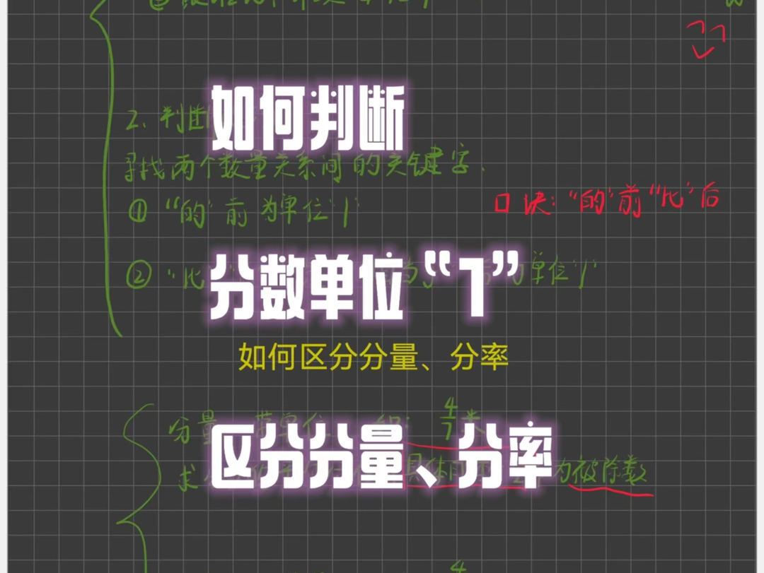 分数单位“1”哔哩哔哩bilibili