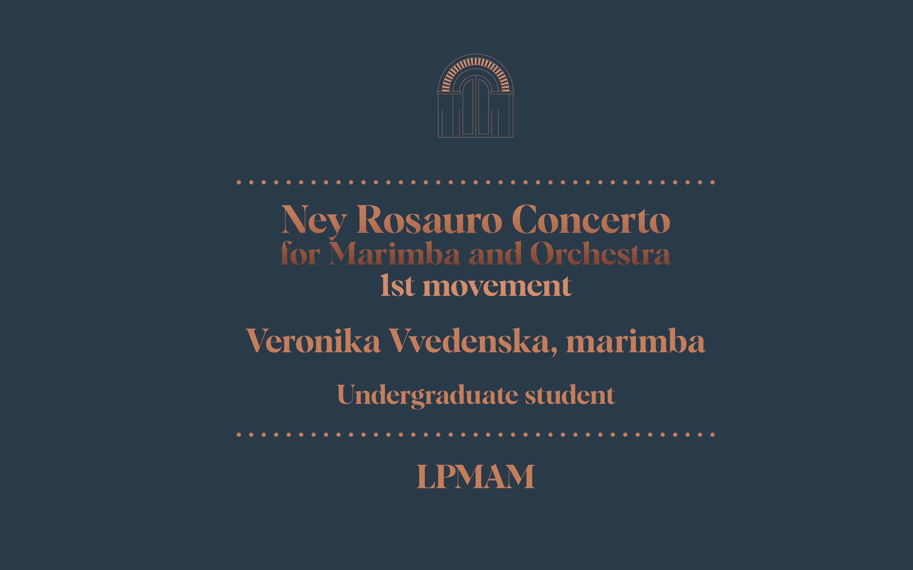 [图]Ney Rosauro Concerto for Marimba 1st mov - Veronika Vvedenska