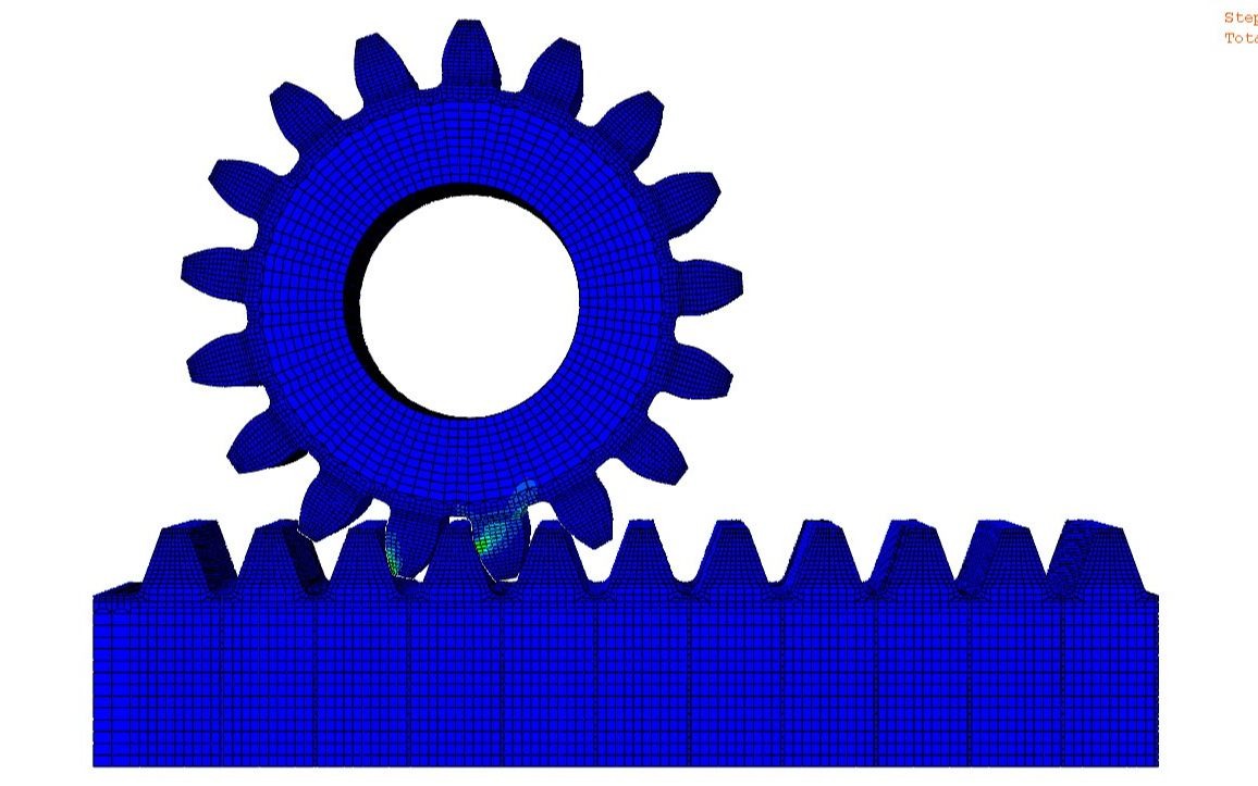 齿轮齿条啮合(重合度信息)哔哩哔哩bilibili