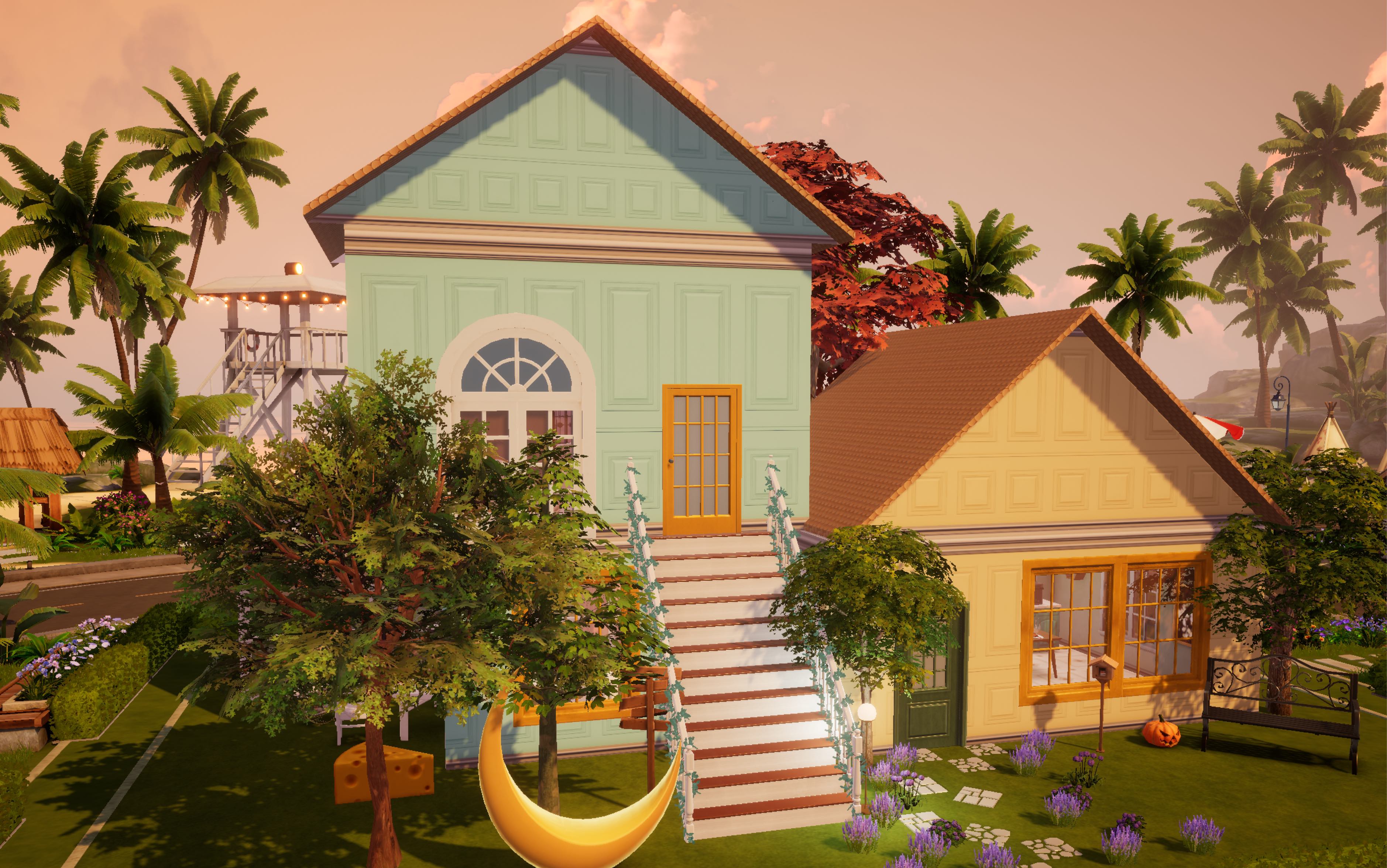 1560)超级可爱童话小洋房 五万栗子简单好抄带格子图