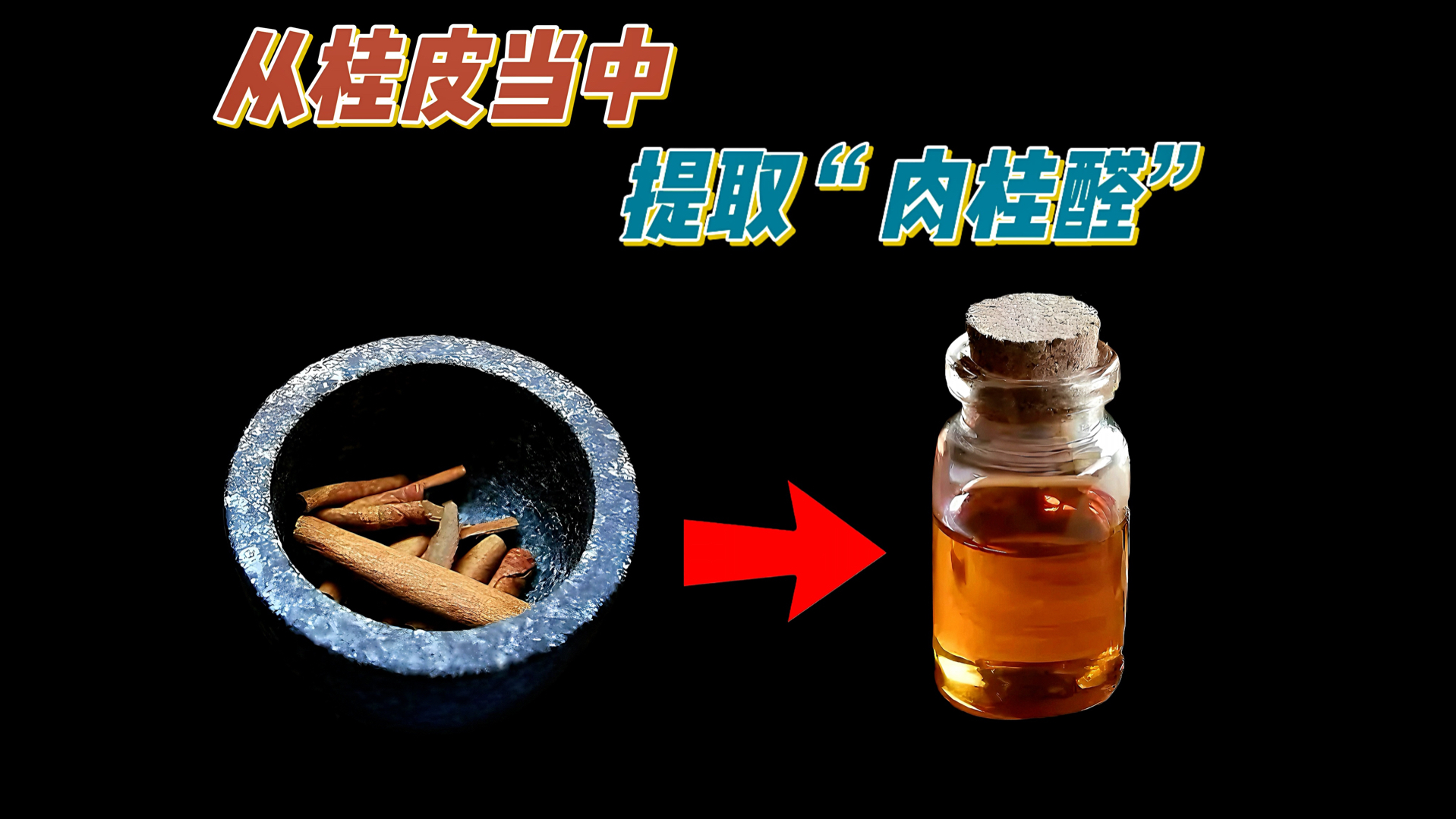 从桂皮当中提取“肉桂醛”非常有用的天然有机化合物.哔哩哔哩bilibili