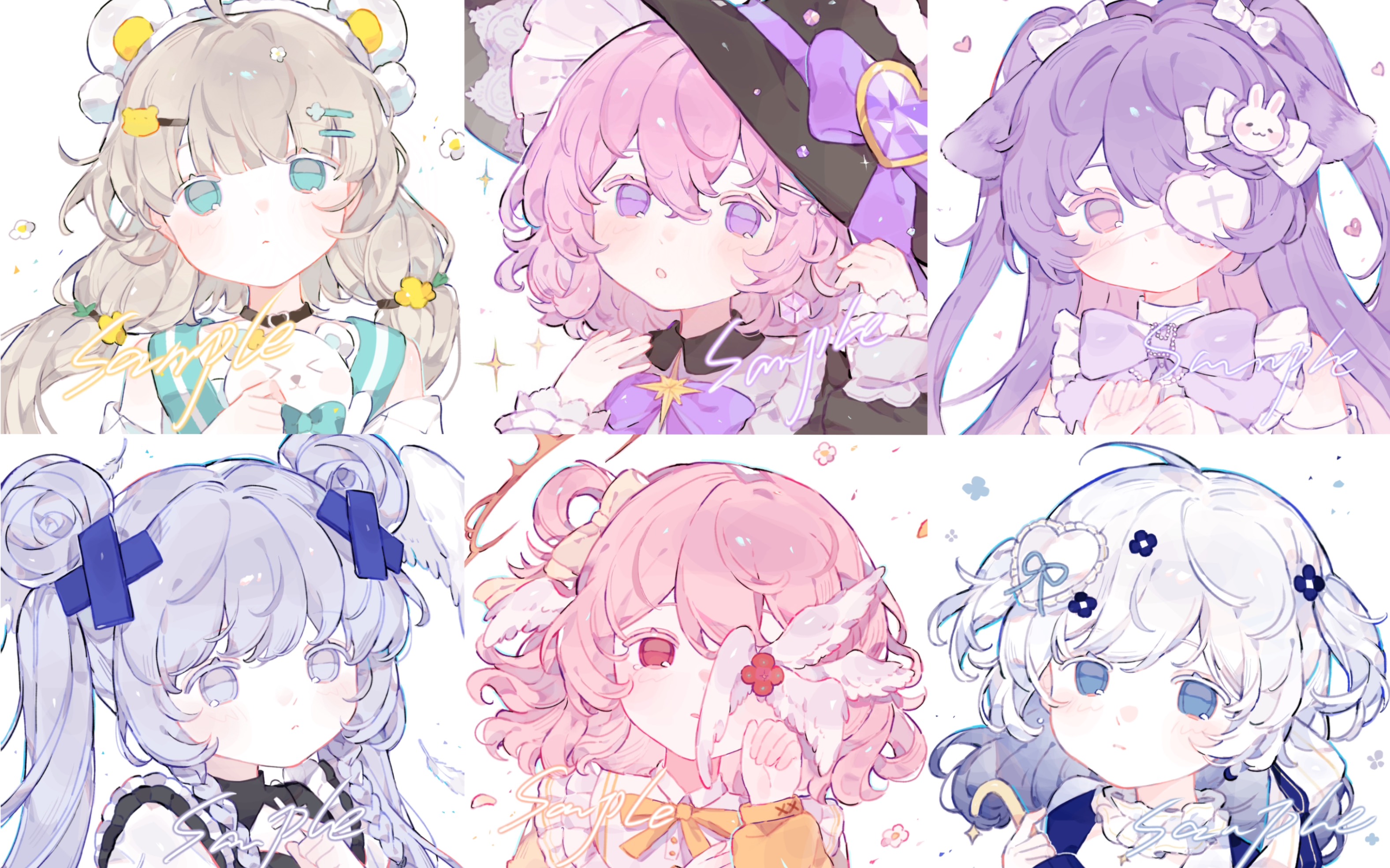 一次性看6张头像过程