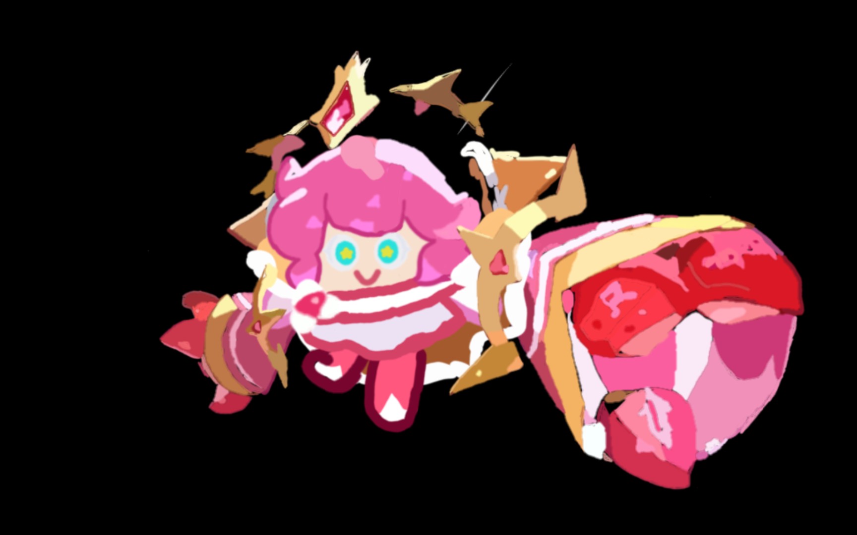 如果让小粉cos草莓可丽饼饼干会怎么样