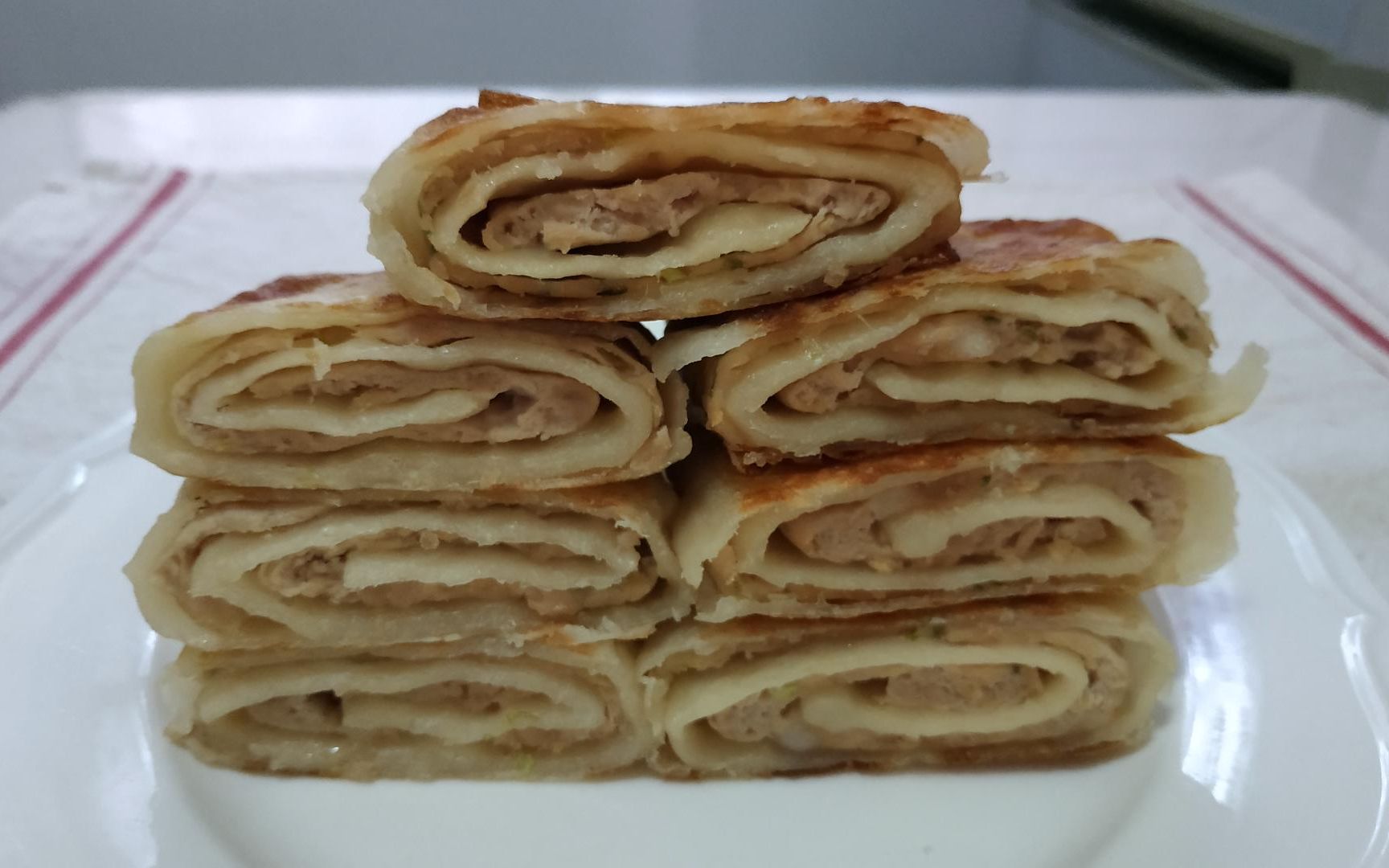 千层肉饼家常做法孩子家人超爱吃3分钟学会香酥软嫩早餐佳品