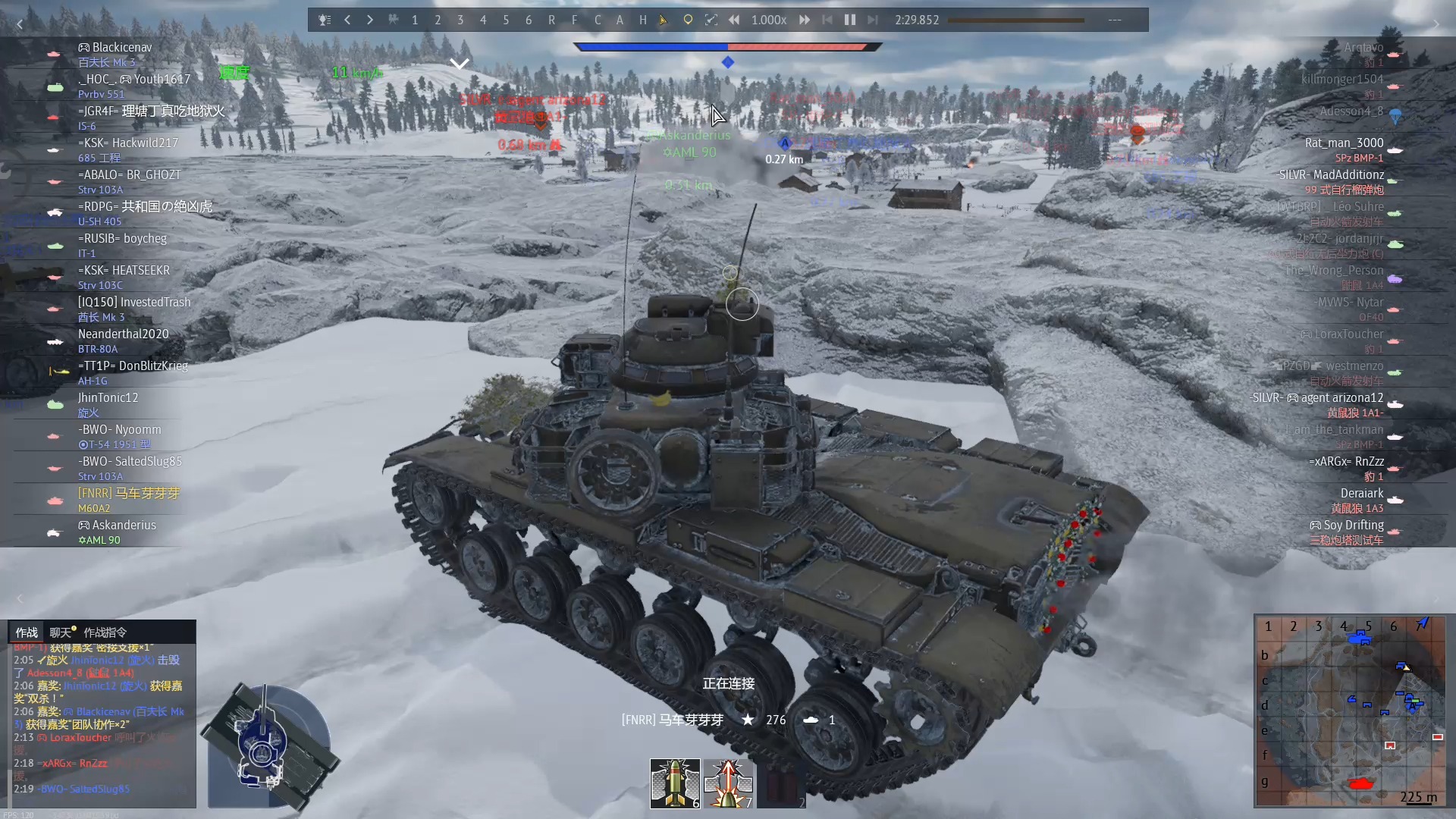 m60a2芬兰纯导弹5杀0死