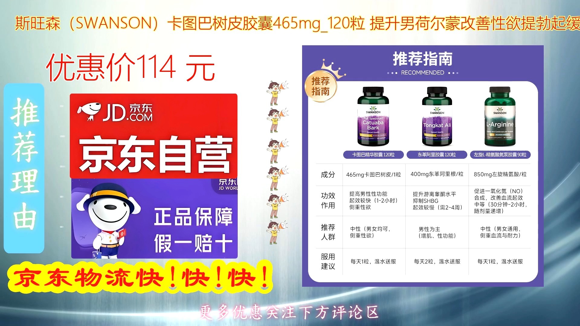 斯旺森_swanson_卡图巴树皮胶囊465mg粒 提升男荷尔蒙改善性欲提勃起