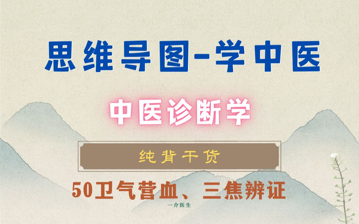 中医诊断学-思维导图-卫气营血,三焦辨证