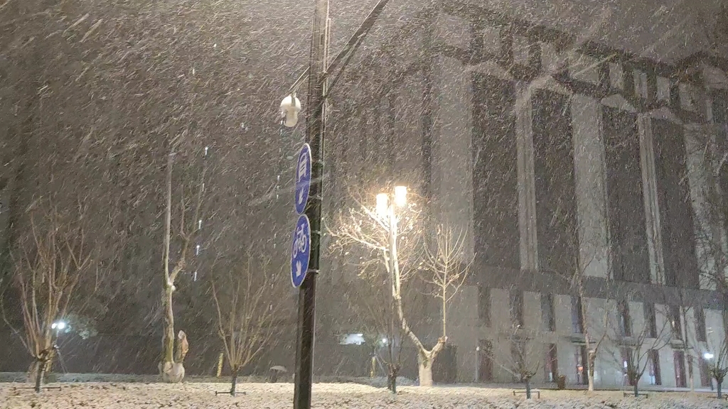 下雪啦,南京