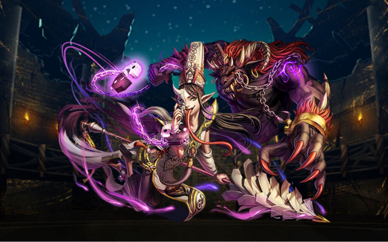 【神魔之塔】『黑白无常-地狱级:阴与阳的分界』水人两卡三成就