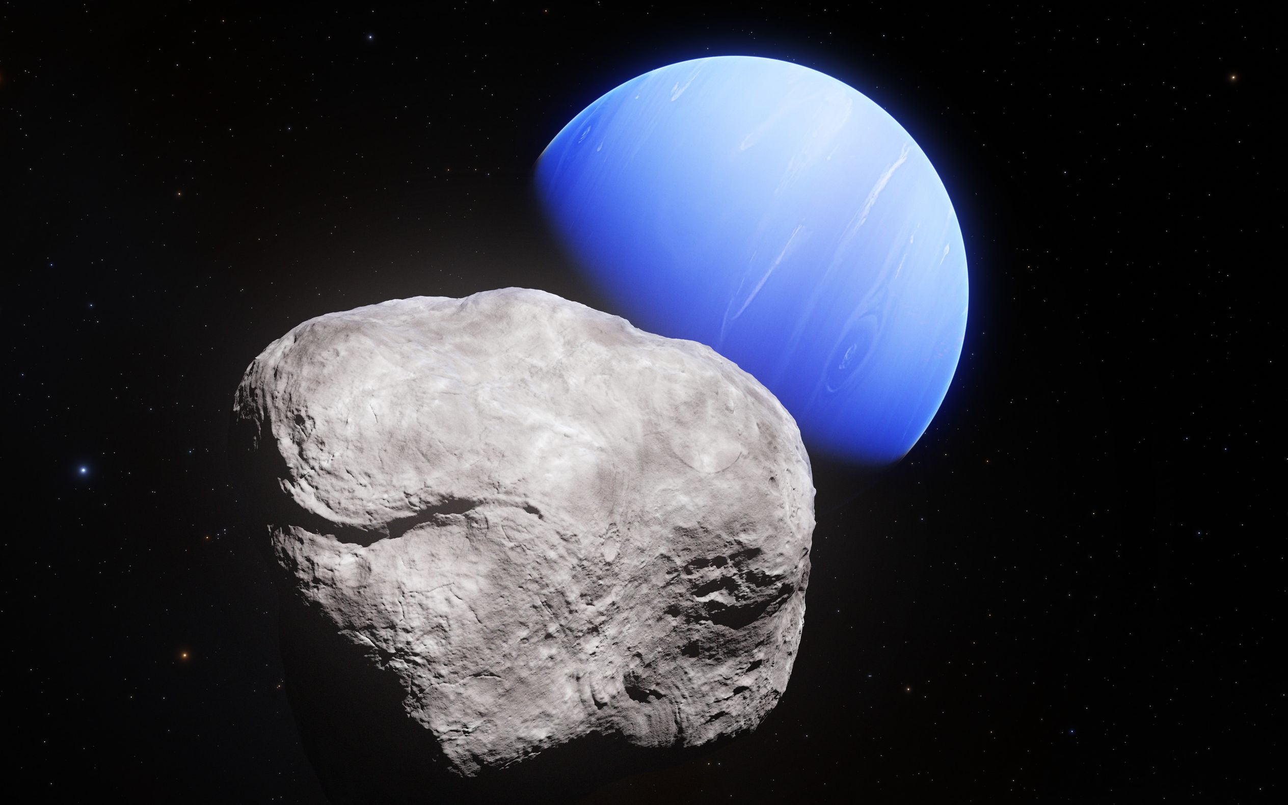 太阳系探索系列01期:跟随哈勃一起看看海王星的最小卫星_哔哩哔哩 (゜