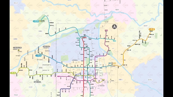 西安城市轨道交通运营线路图,西安地铁全图高清哔哩哔哩bilibili