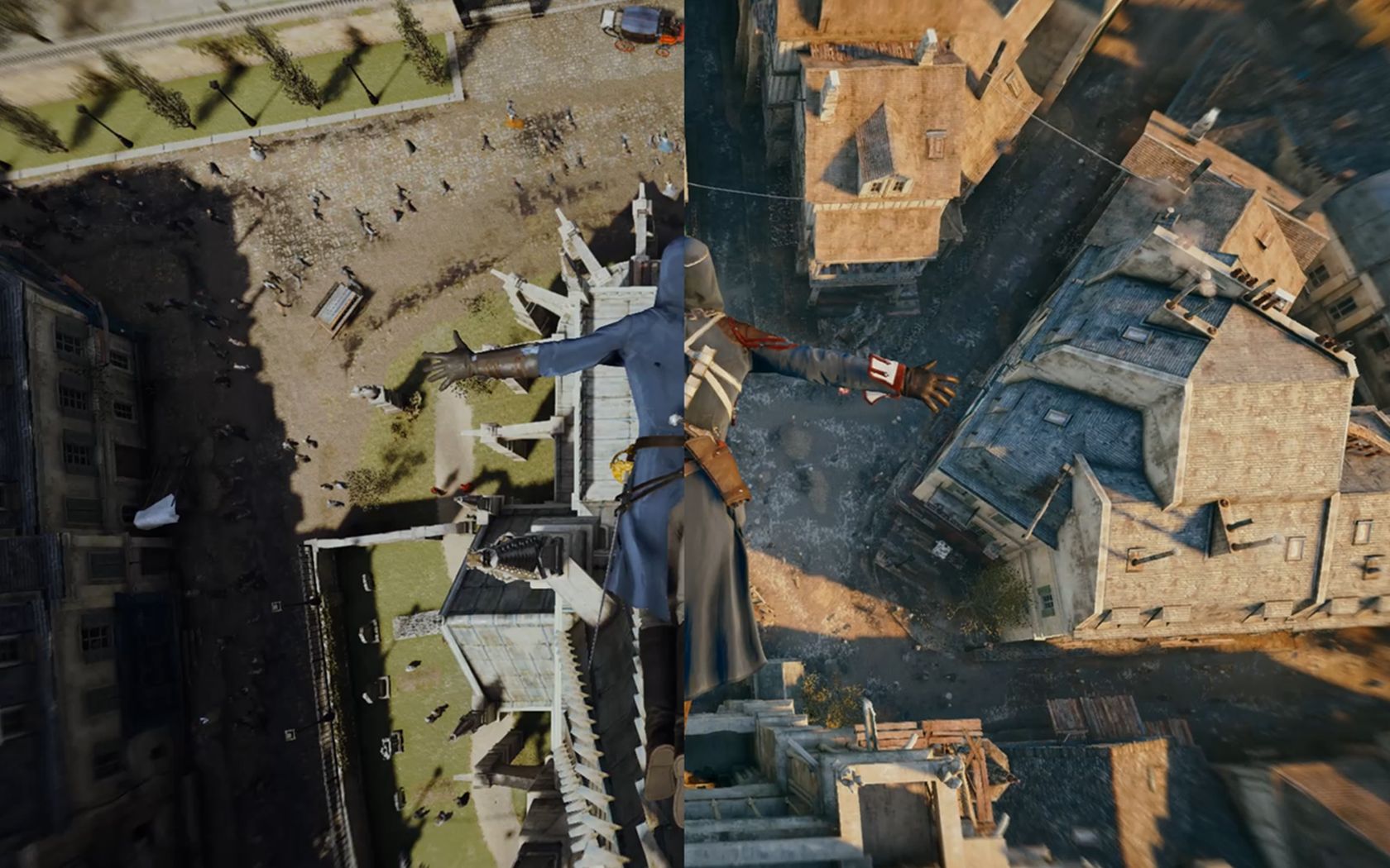 刺客信条大革命全鸟瞰点信仰之跃合集超震撼恐高勿入