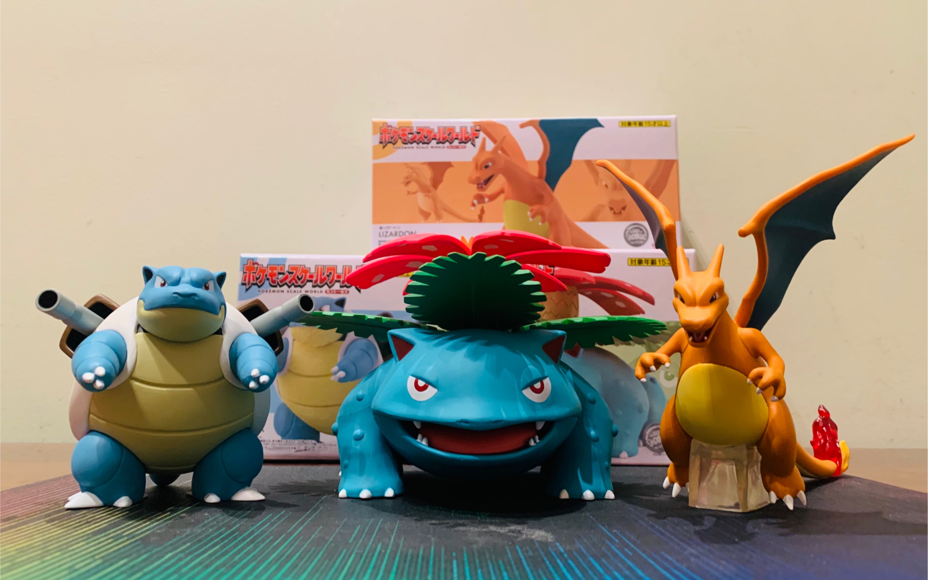 万代scale world 1/20宝可梦系列 关都地区初代御三家套装开箱分享