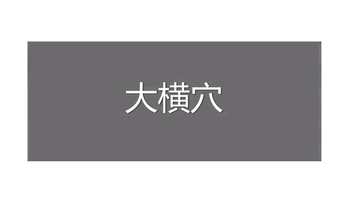 ④(09-11)足太阴脾经-15.大横穴