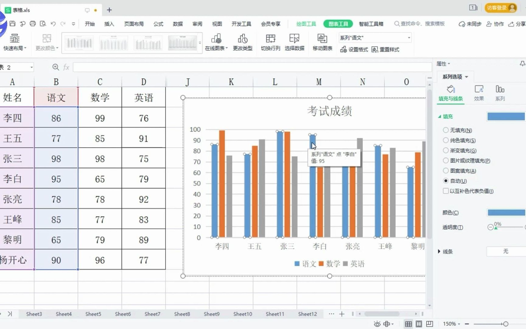 Excel表格制作柱状图,超详细步骤哔哩哔哩bilibili