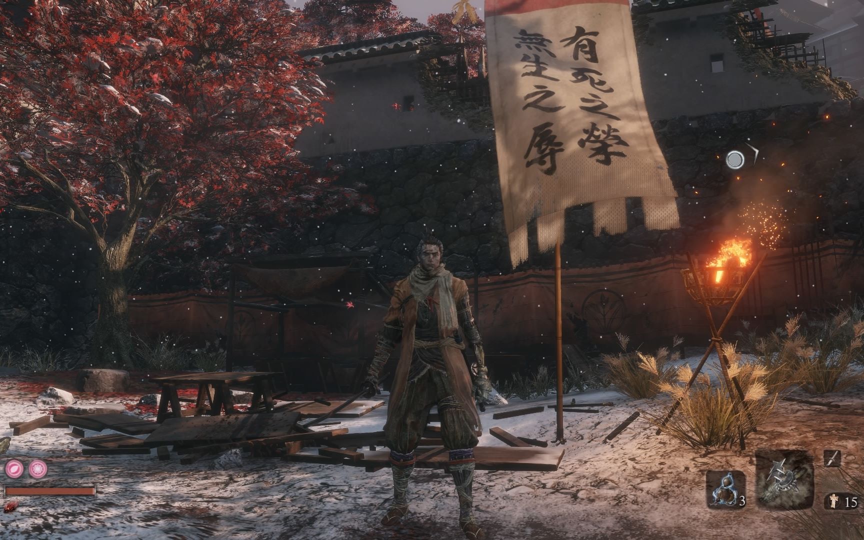 只狼水生的凛简单逃课打法需不死斩