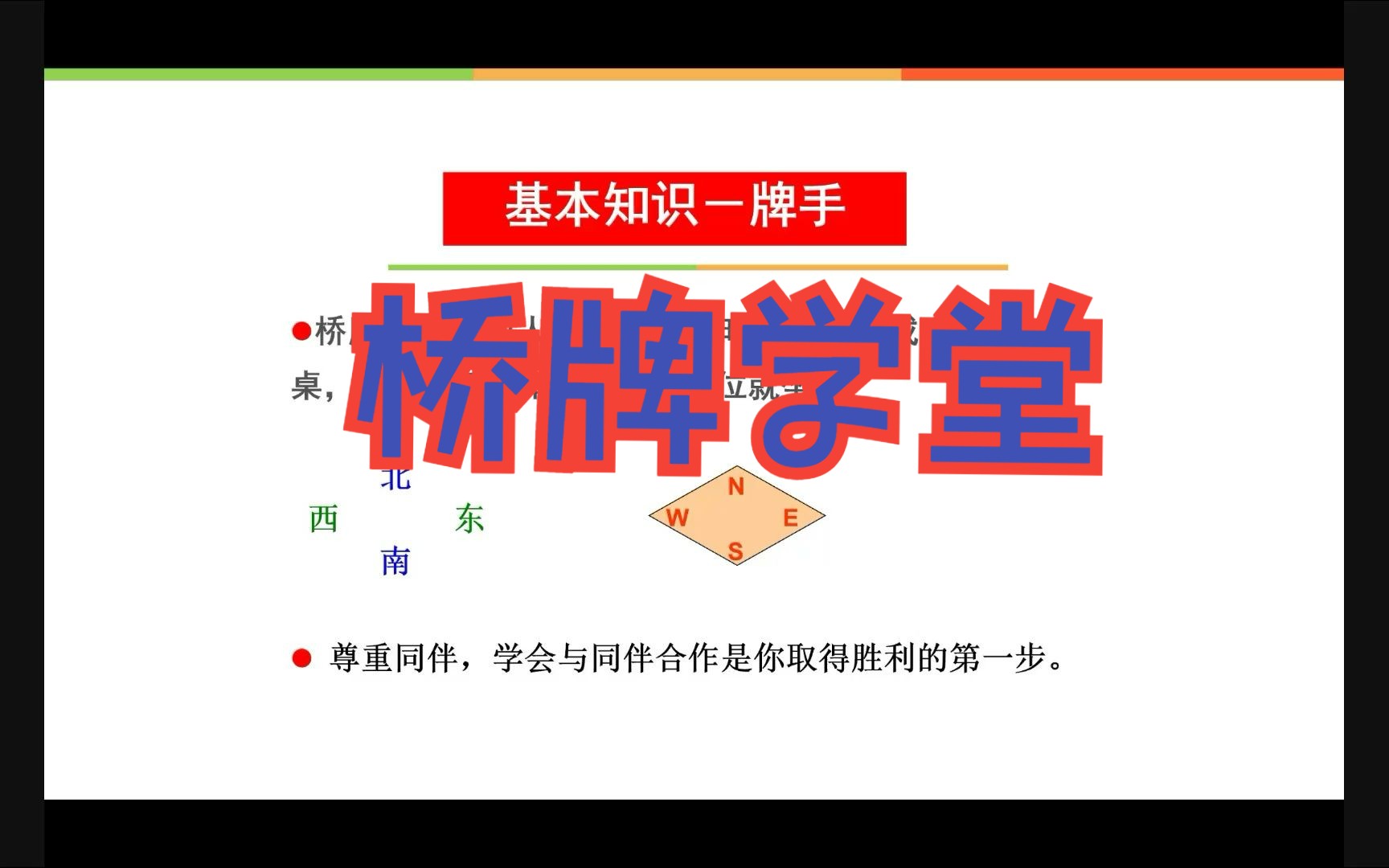 桥牌学堂迷你桥牌第一讲哔哩哔哩bilibili