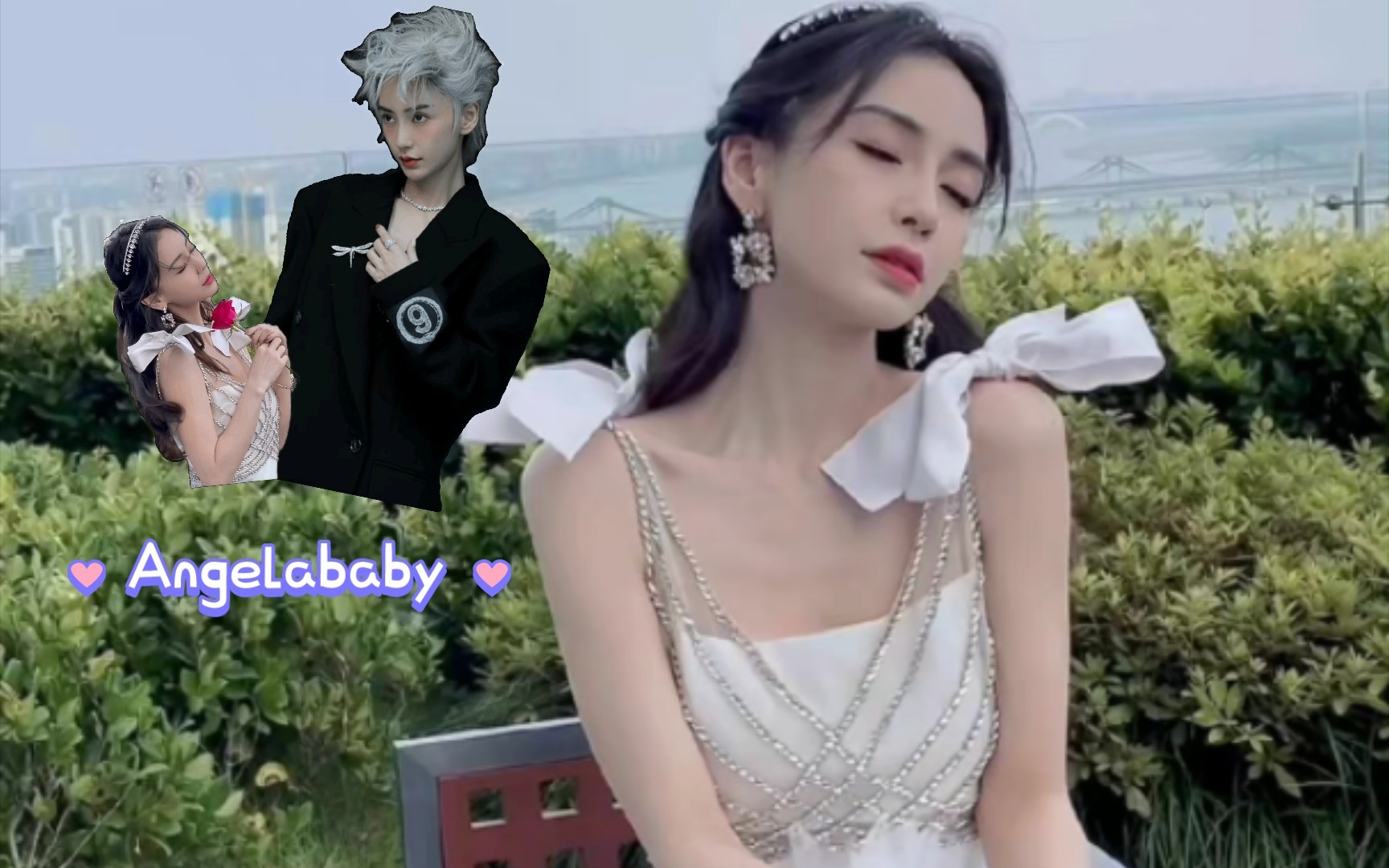 [图]【Angelababy】黑白切换，白天鹅&撕漫少年，狠狠戳我的心巴上了！！鼻姐的颜值没输过