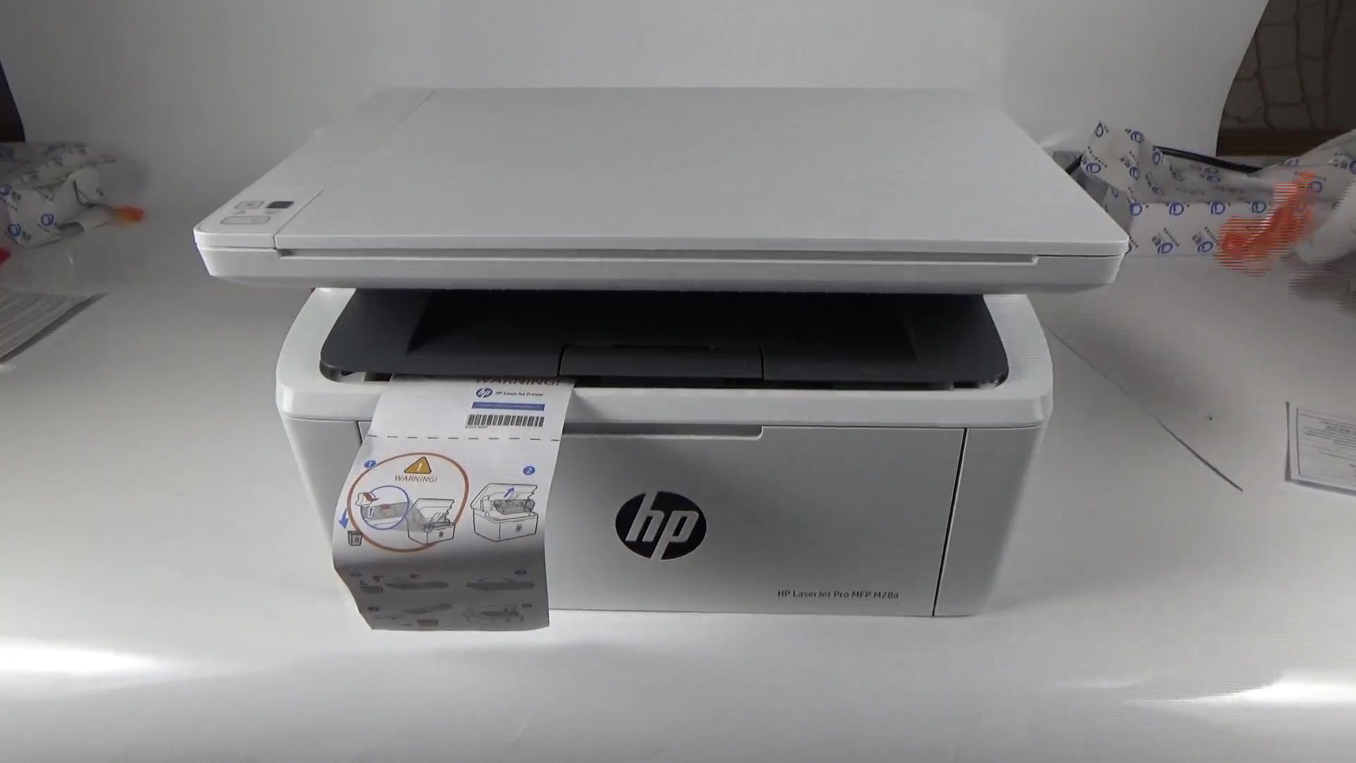 惠普m28w(m28a)打印机安装原装硒鼓教程