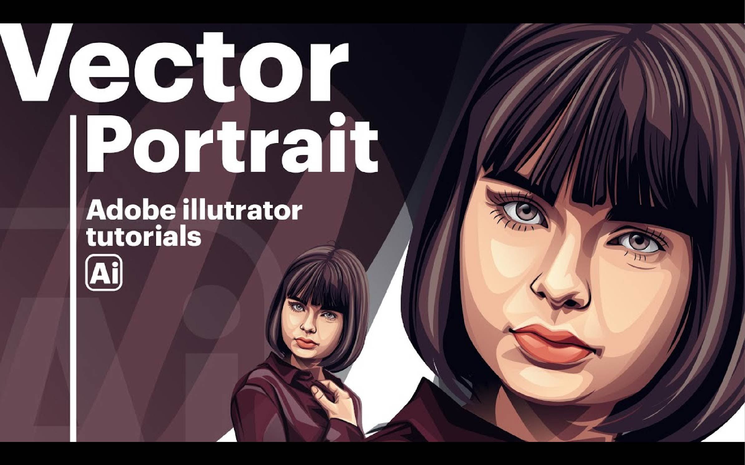 Adobe Illustrator教程:如何制作矢量人物肖像哔哩哔哩bilibili