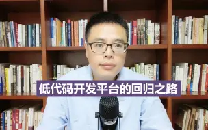 Download Video: 低代码开发平台的回归-我们到底需要什么样的低开平台？