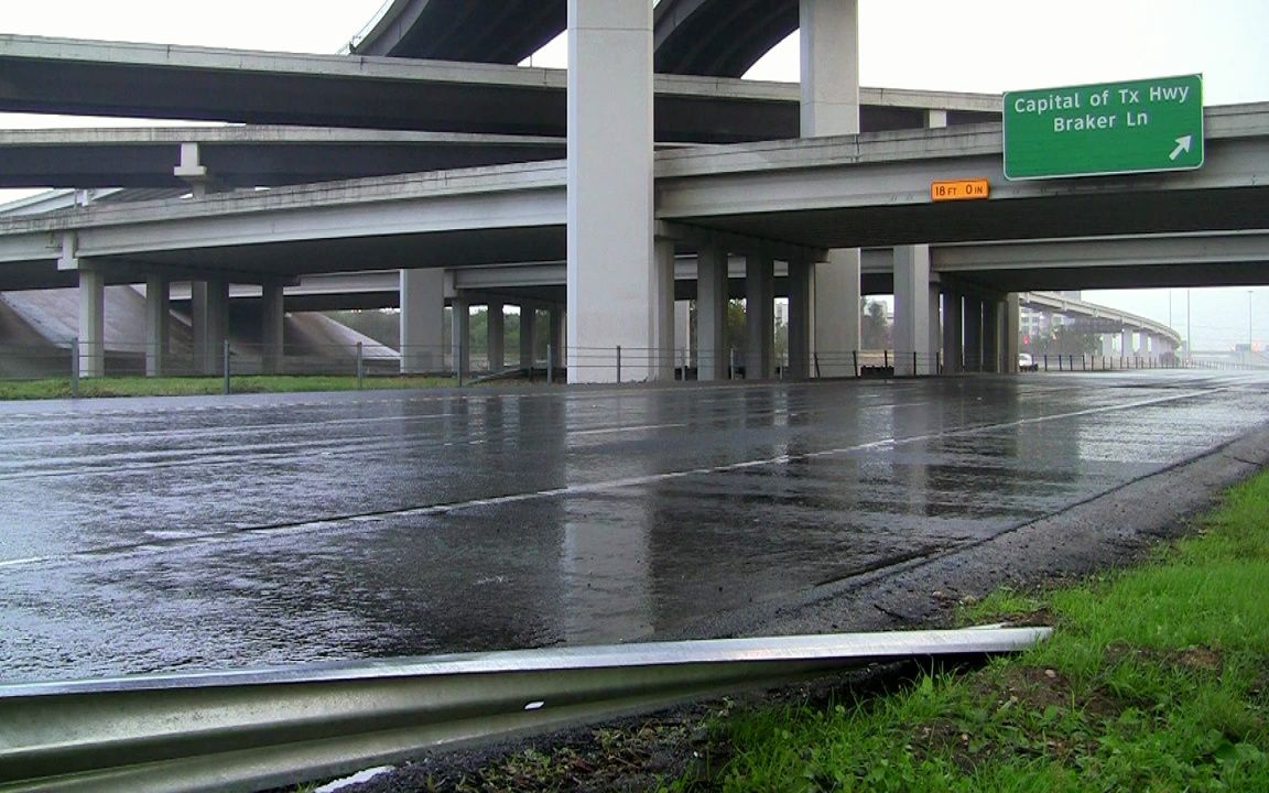【德州系列白噪音】身临其境的德克萨斯雨天马路车流声实录|雨声 车声