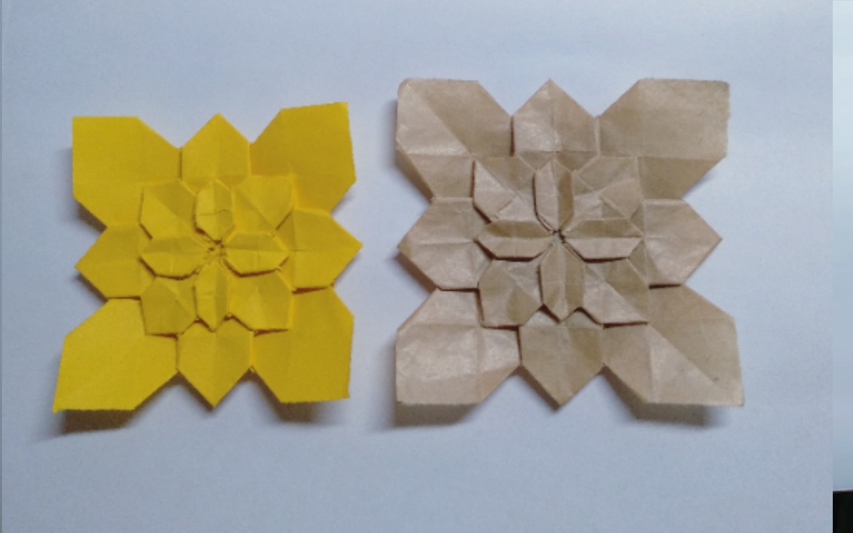 折一个镶嵌折纸紫阳花