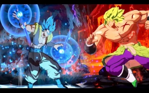 龙珠斗士z超蓝悟吉塔vs布罗利