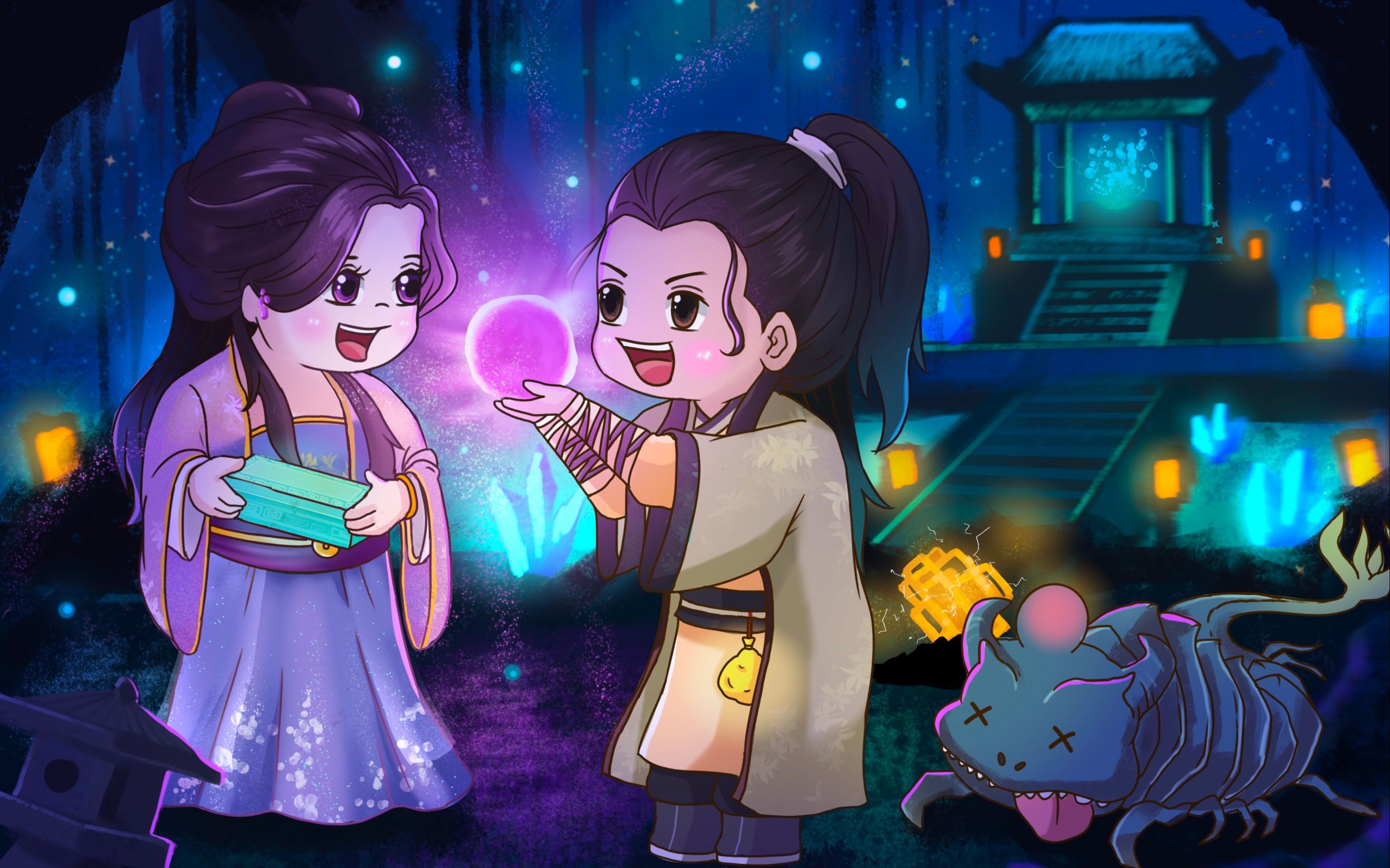 凡人修仙传韩立婉儿的禁地冒险韩立送南宫婉的大宝贝绘画