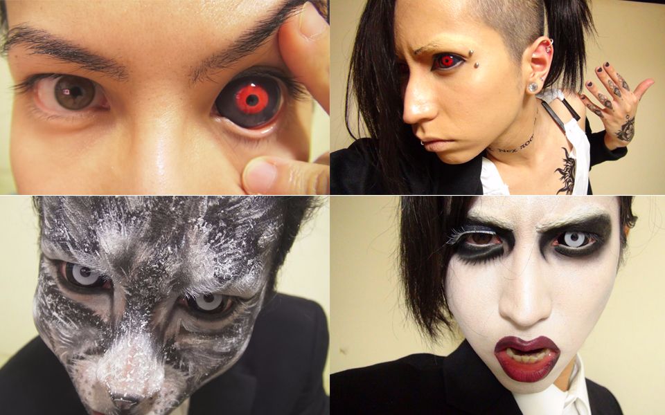 【慎入】各种<全眼隐形眼镜>的佩戴与摘除方法【更新美瞳