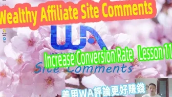 【阿云网事】#24 Wealthy Affiliate中文教程 11，WA网站评论. 提高转化率. 赚更多的钱