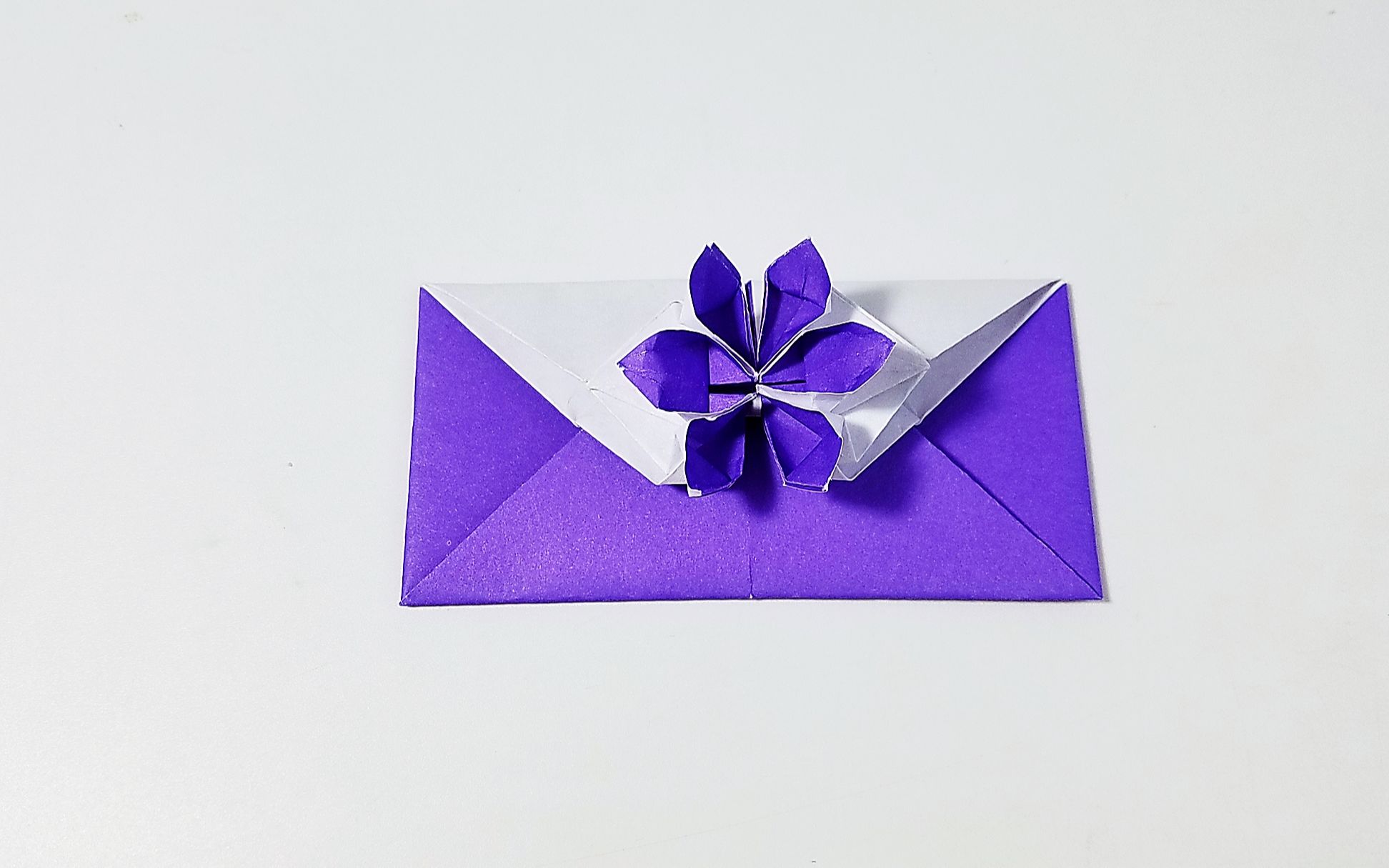 教你折纸立体花瓣信封,简单易学,详细视频教程