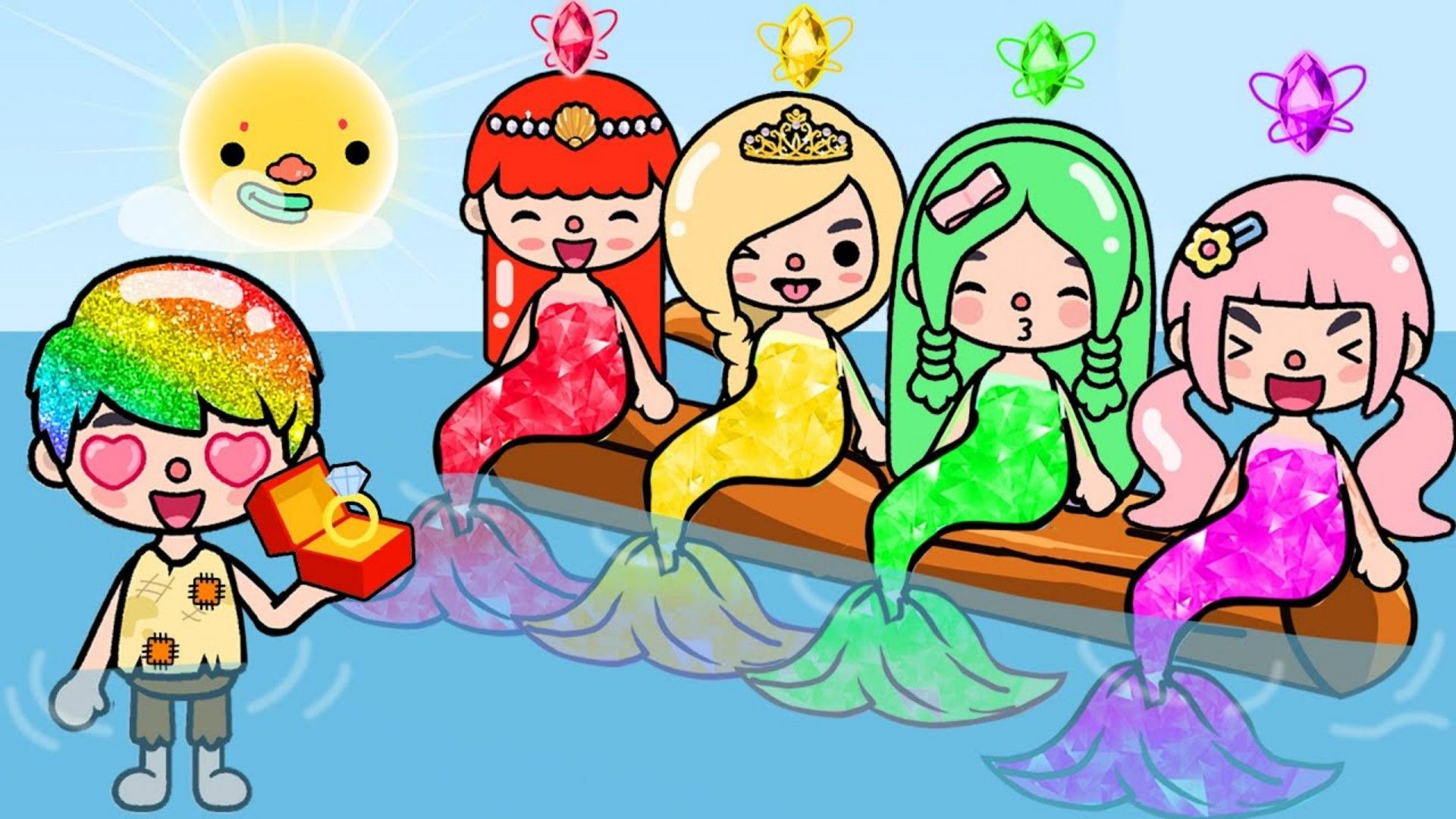 托卡动画:揭秘美人鱼公主,谁是最令人惊叹的海洋精灵?