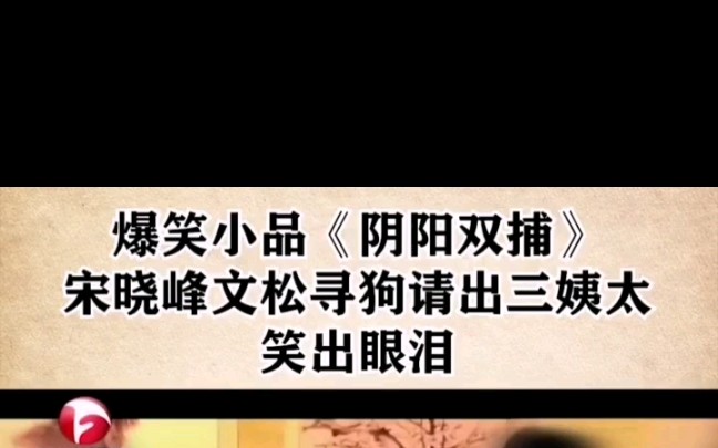 爆笑小品《阴阳双捕》:宋晓峰文松寻狗请出三姨太,笑出眼泪哔哩哔哩bilibili