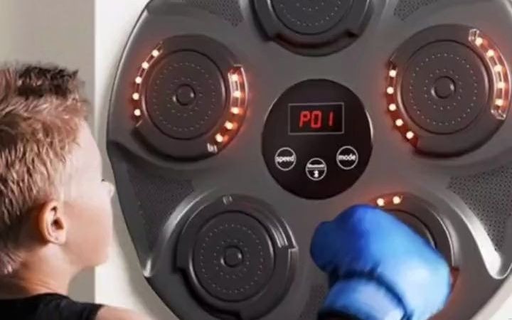 智能拳击机家用音乐墙靶儿童拳靶子搏击散打练拳沙袋沙包训练器材拳击