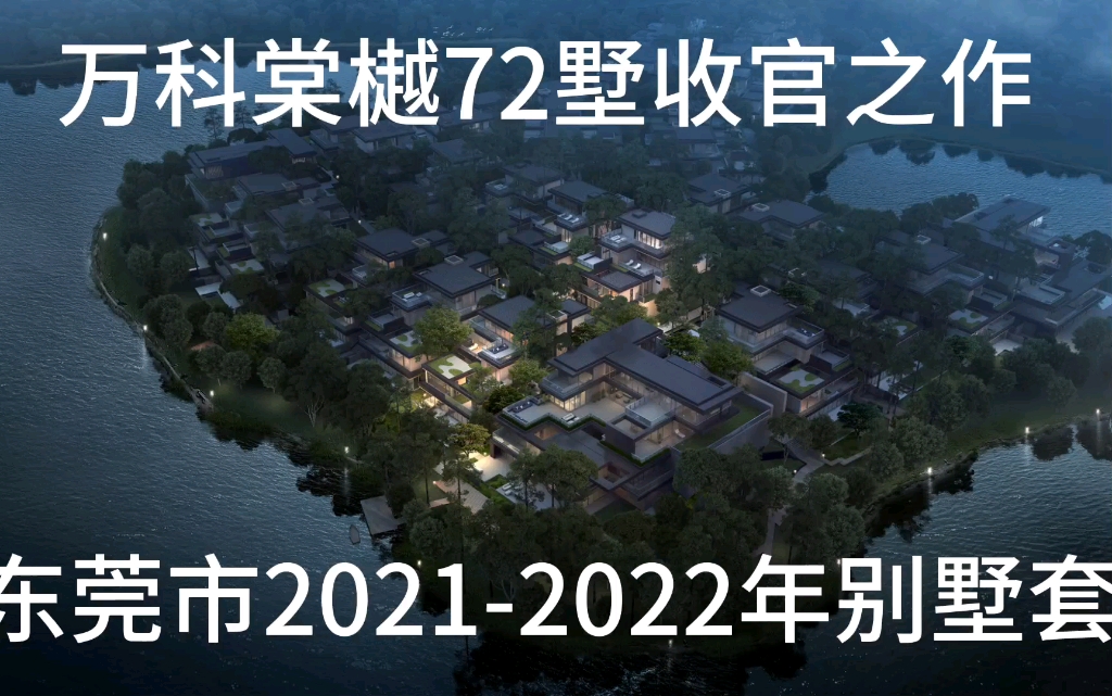 #临湖不如在湖里万科棠樾收官之作东莞市20212022年别墅套数销冠纯别墅山湖岛墅,面积4701000平米,13003000w/套哔哩哔哩bilibili