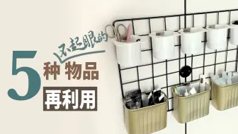 我怎么没想到！ 5种不起眼的物品再利用｜变废为宝创意DIY的灵感，从垃圾到宝藏！ ｜生活中小物品，意想不到的用途