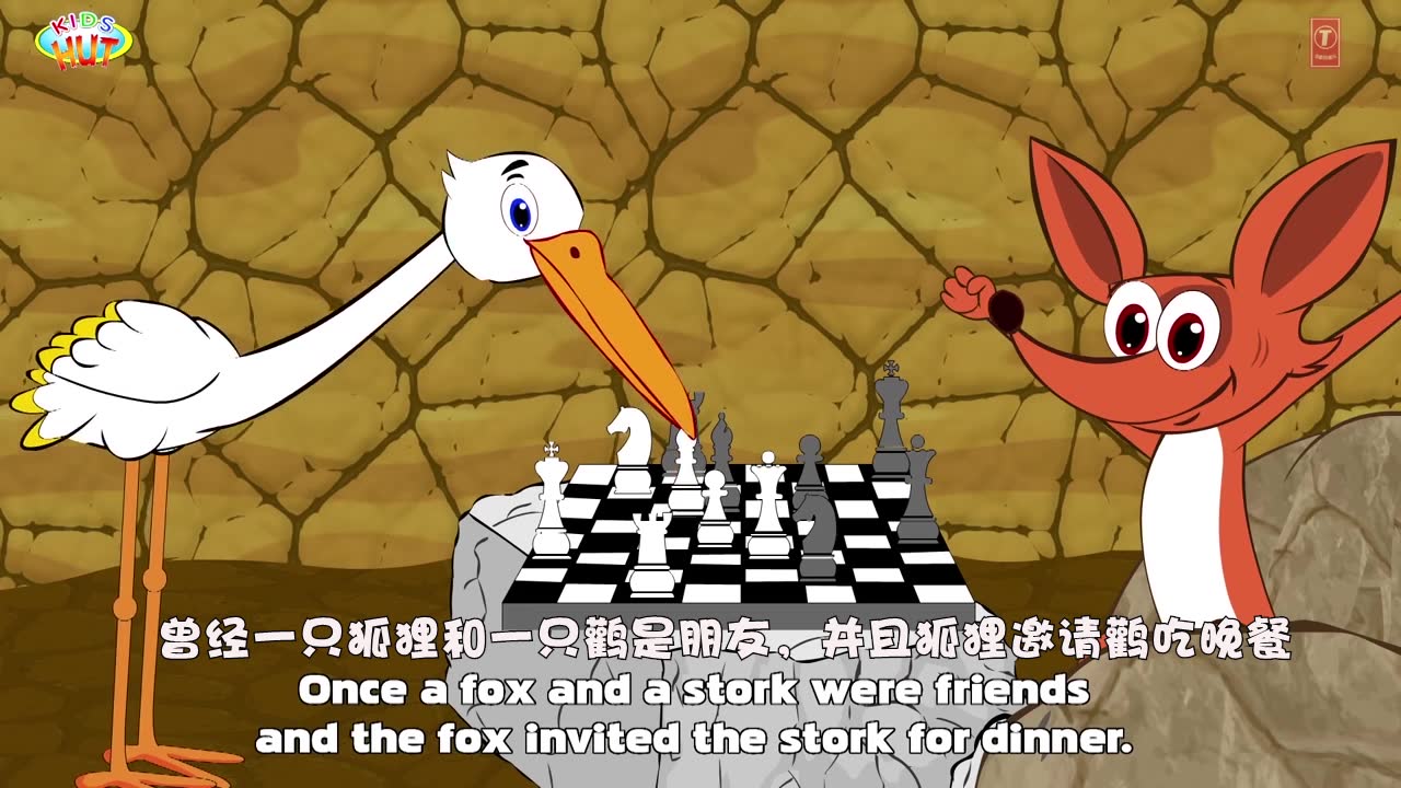 【英语故事系列】狐狸和鹳 The Fox and The Stork【Flying166中英文字幕】哔哩哔哩bilibili