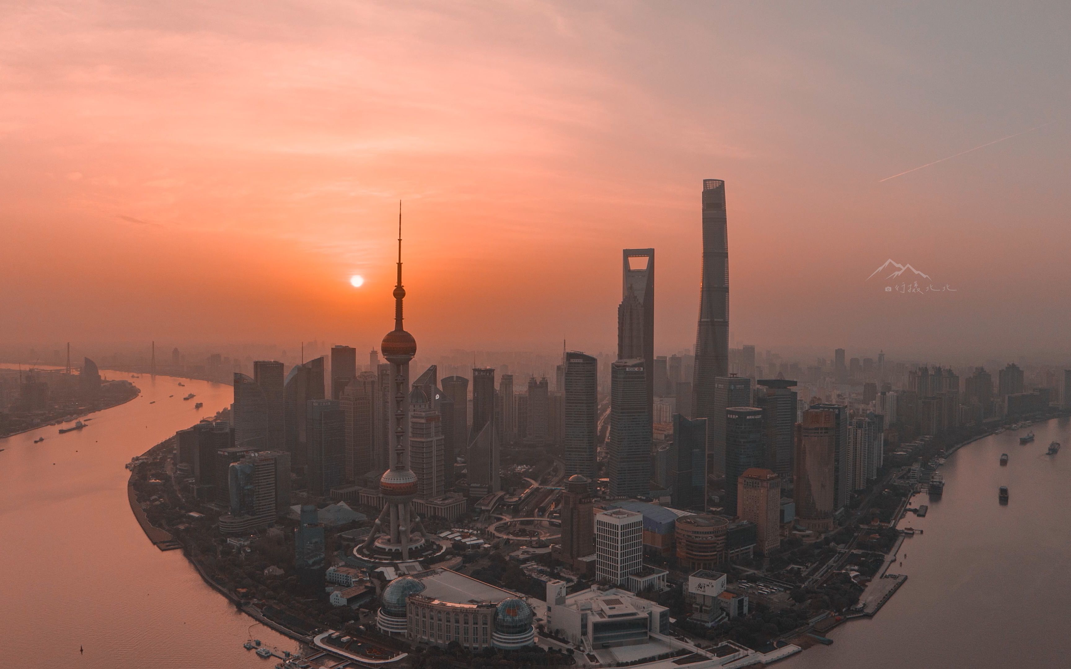 我的城市 #航拍延时 #上海早晨 #视觉中国500px #微信时刻 · 摄影