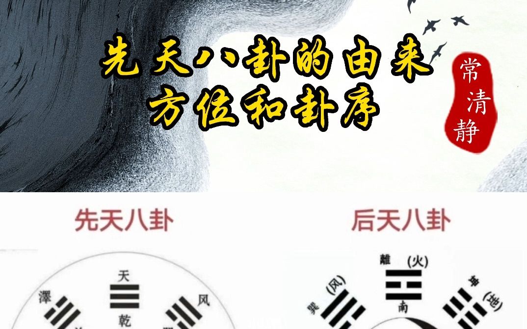 奇门遁甲中的先天八卦是什么?它的方位和卦序又如何?一分钟带你弄明白!哔哩哔哩bilibili