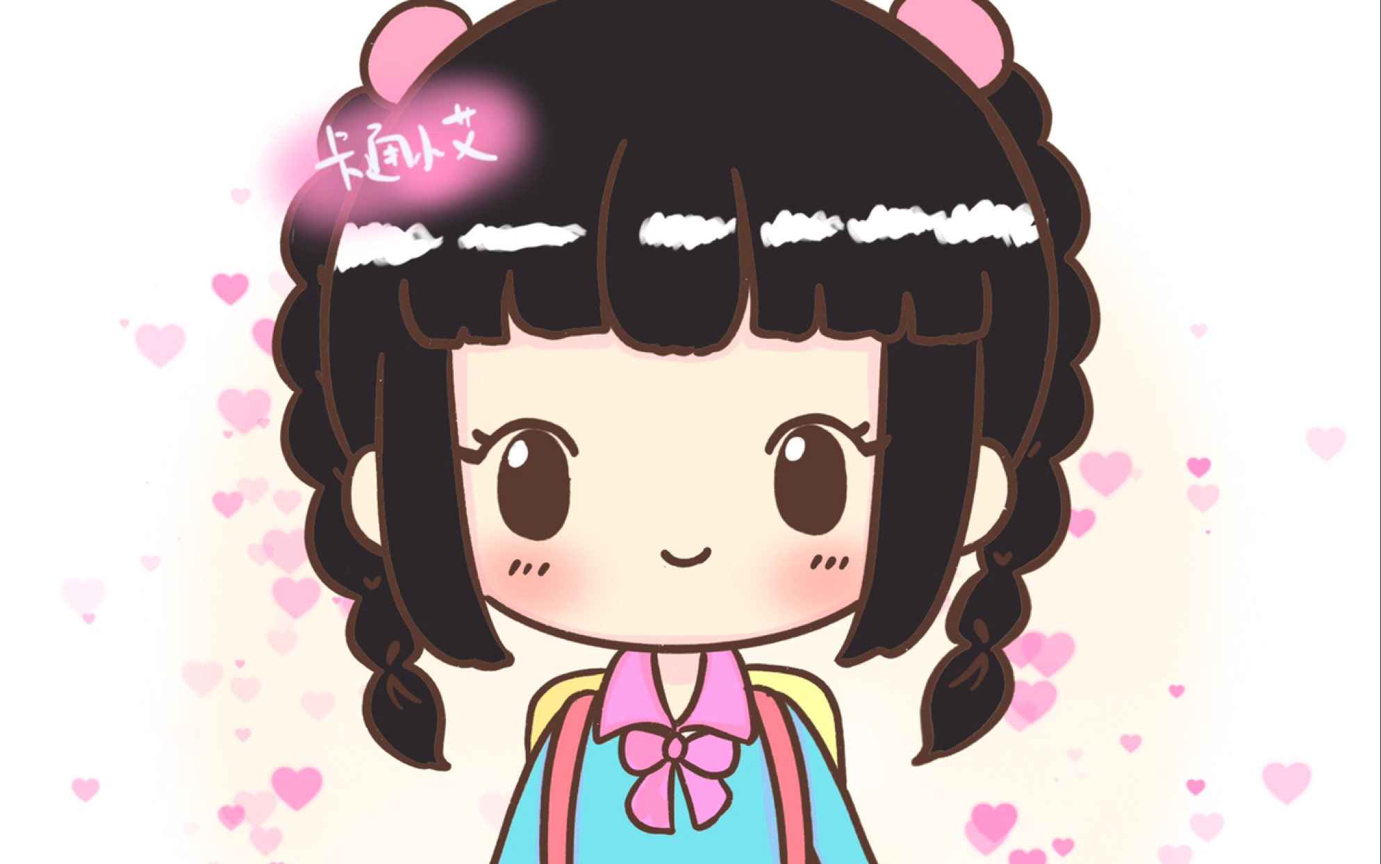 叶罗丽 王默简笔画 校服装可爱王默同学 画画教程