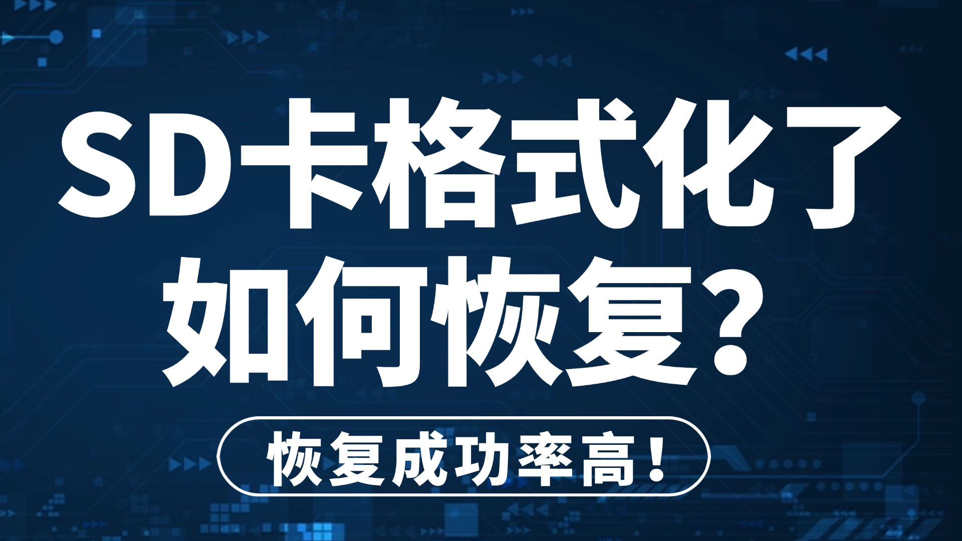 【数据恢复】SD卡格式化了如何恢复?相机内存卡照片/视频误删、丢失,格式化使用这个方法一键轻松找回!哔哩哔哩bilibili