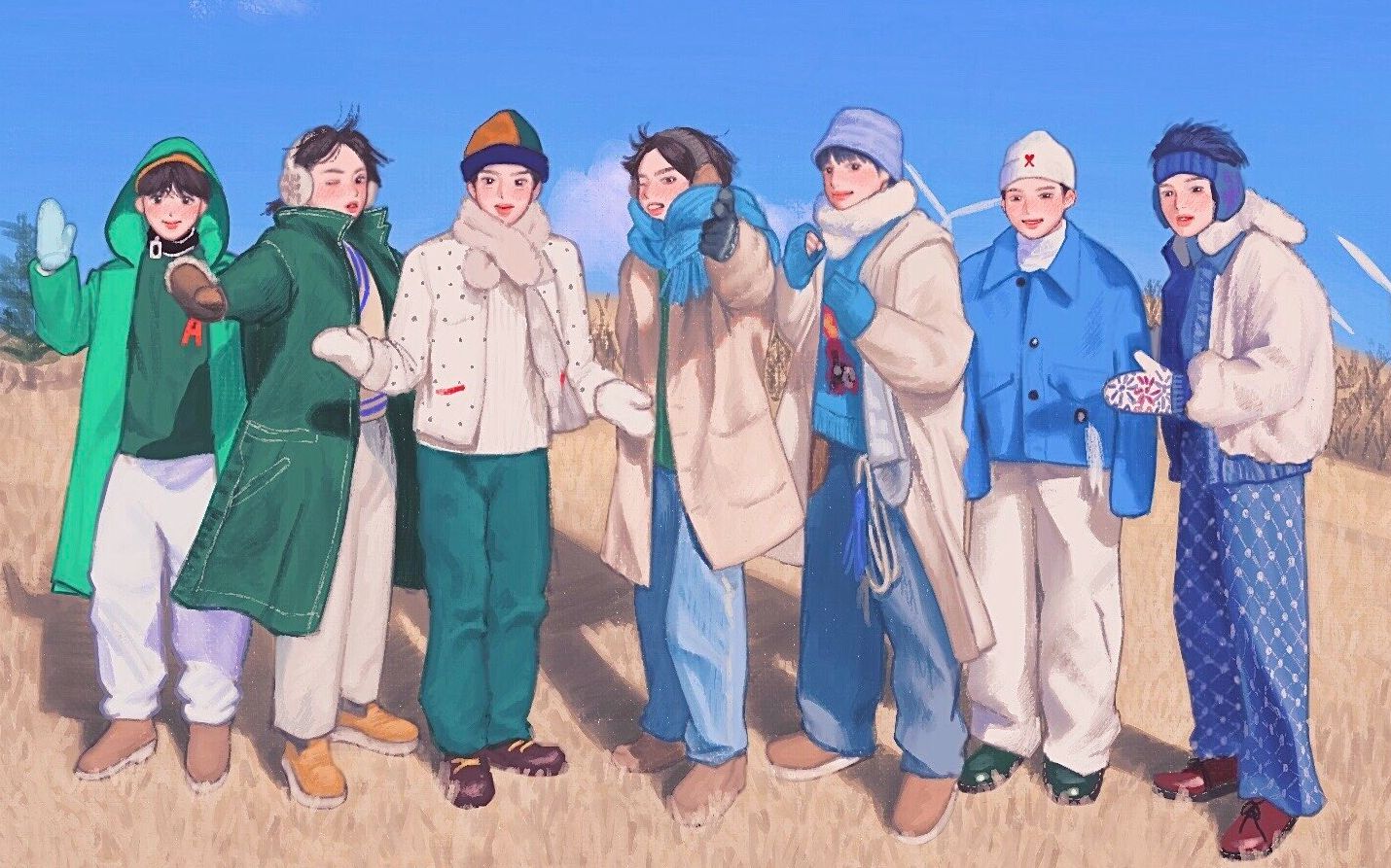 防弹少年团英字2021冬日写真完整版720p