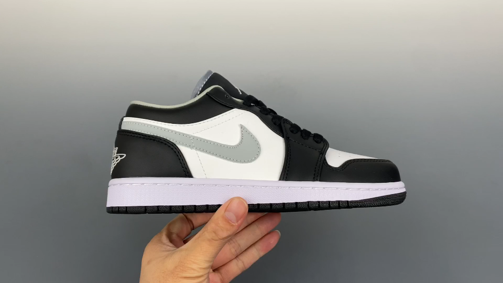 air jordan 1 low 黑白灰影子脚趾aj1乔1低帮休闲板鞋 同步官方配色