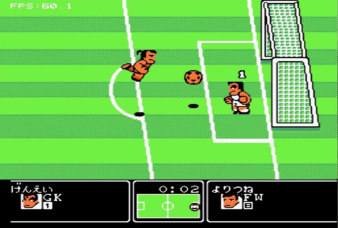 p1 童年经典系列>fc红白机《热血足球3》点球大战