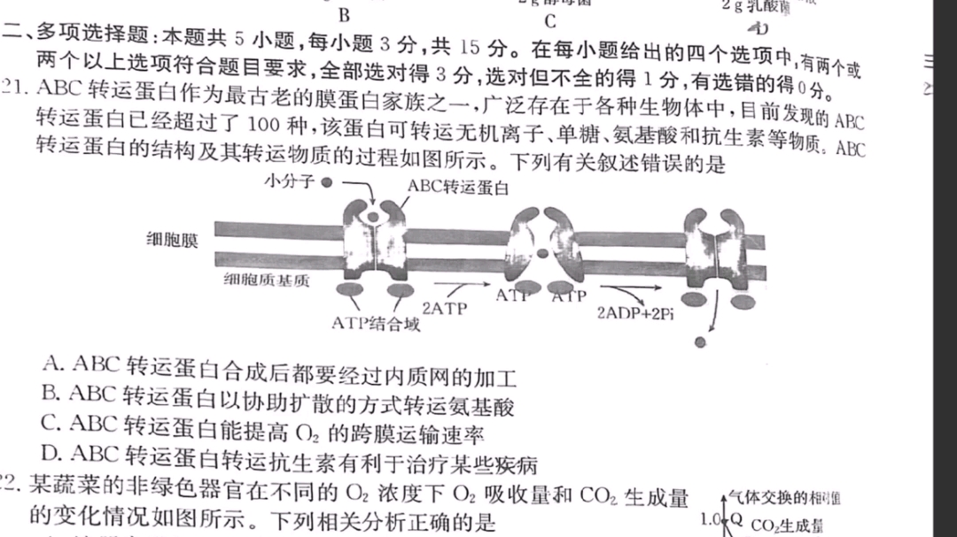 金太阳!!高一生物期末试题哔哩哔哩bilibili